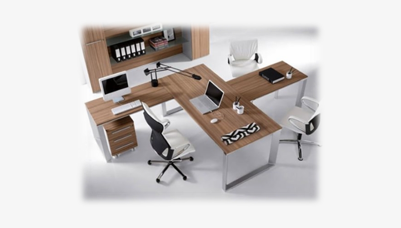 120 Degree Workstation Office Desk - Small Open Plan Office Design, transparent png #537408