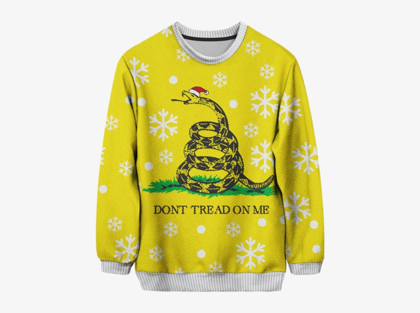 22 Ugly Christmas Sweaters That Sum Up The Ugliness - Don T Tread On Me, transparent png #537712