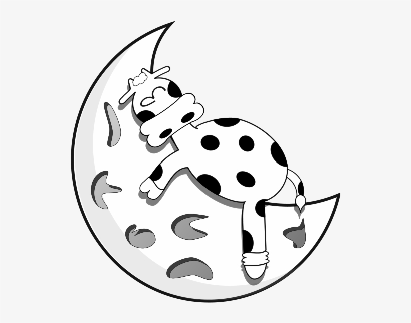 Vaca En La Luna Clipart Png, transparent png #537738