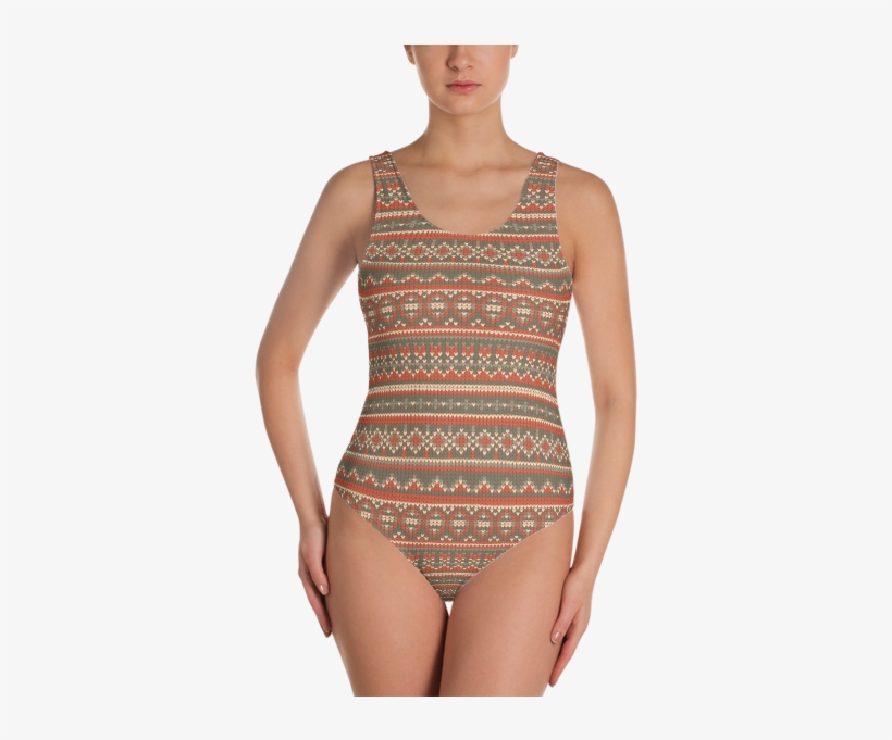 Checkered Swimsuit One Piece, transparent png #537959