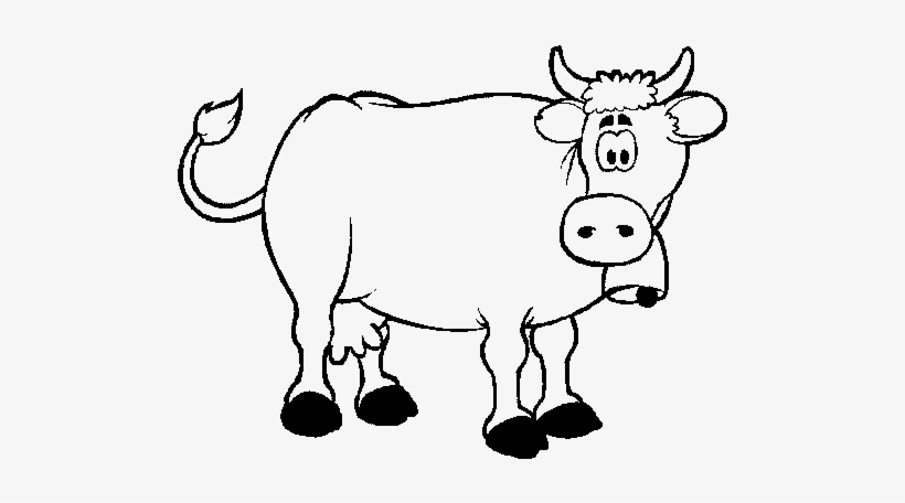 Cow Picture To Colour, transparent png #538158