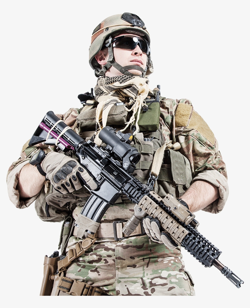 Us Soldier Png - Us Ranger Assault Rifle, transparent png #538183