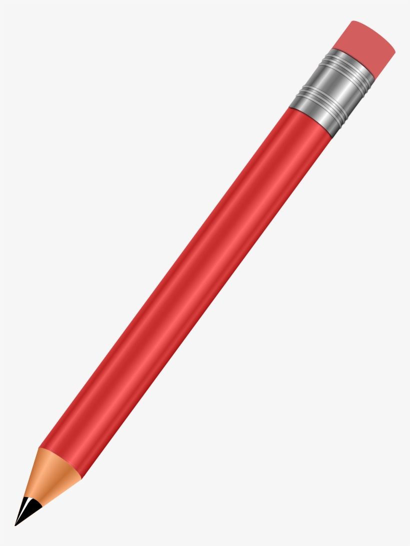 Medium Image - Red Pencil Clip Art, transparent png #538396