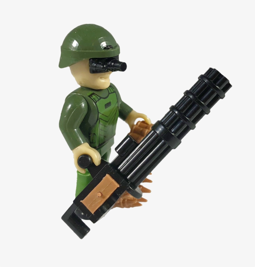 Cobi Minifig American Soldier With Minigun - American Soldier, transparent png #538417