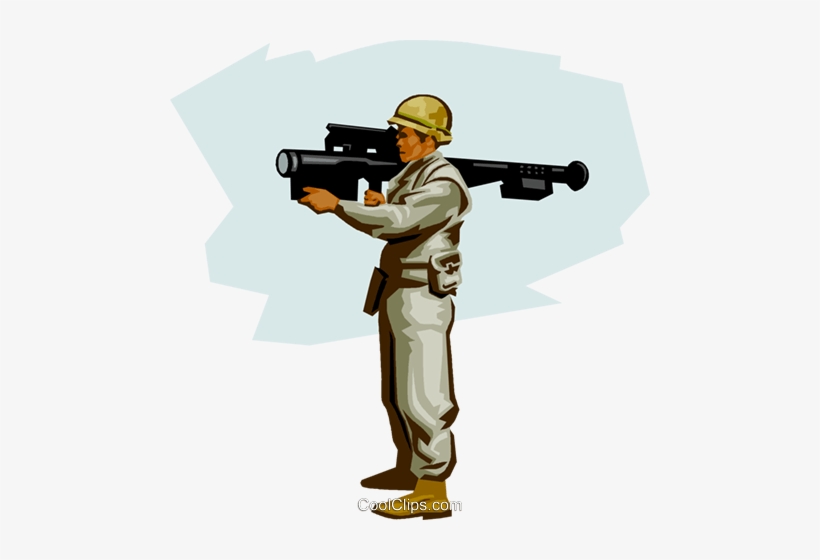 Us Soldier Modern Air Defense Royalty Free Vector Clip - Illustration, transparent png #538461