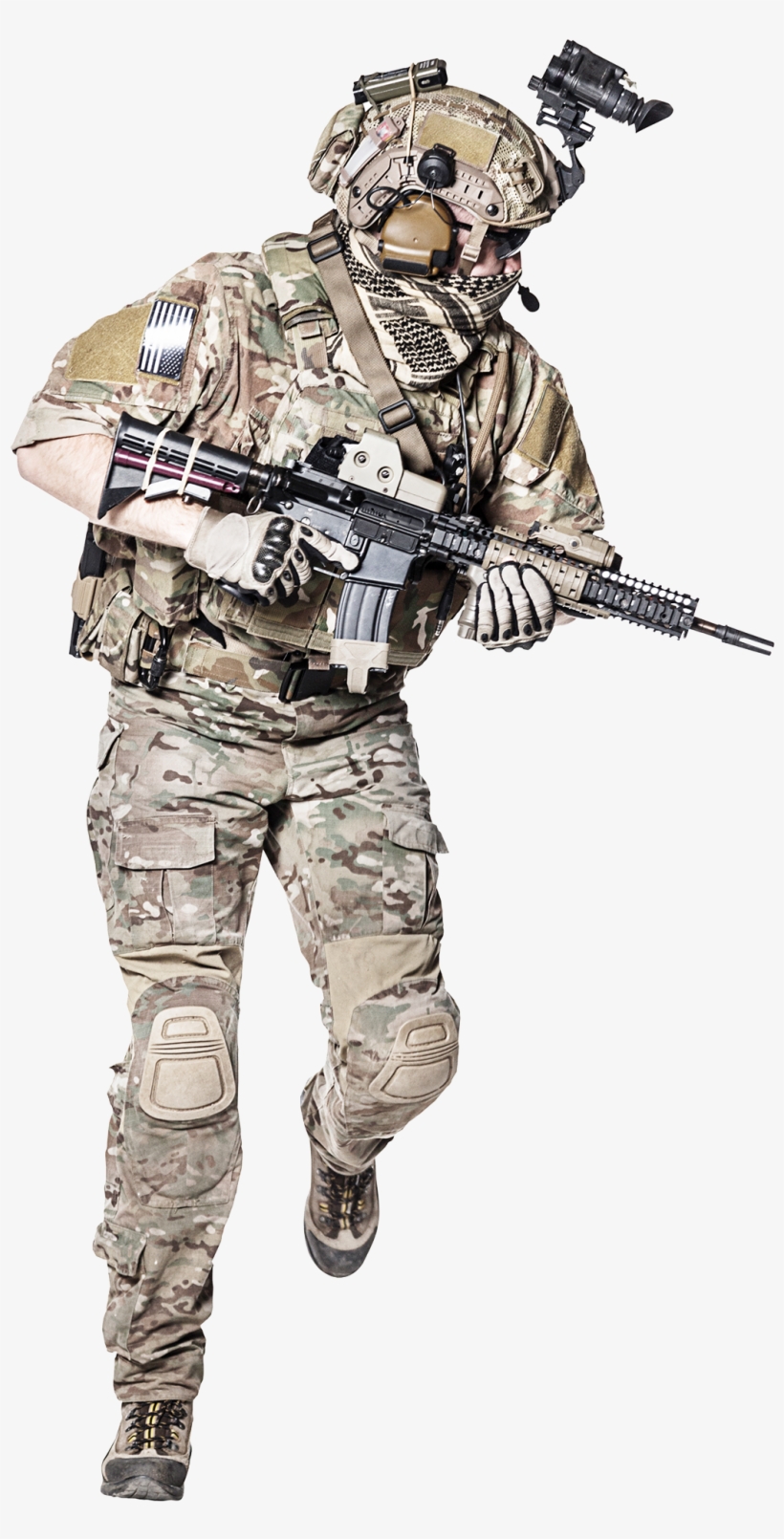 See Or Download Color Reference - Running Soldier, transparent png #538478