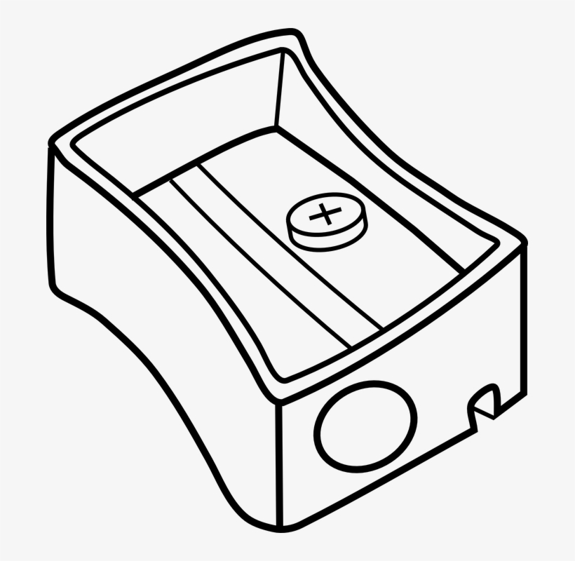 Drawing Clip Lapiz Jpg Freeuse Stock - Pencil Sharpener Clipart Black And White, transparent png #538525