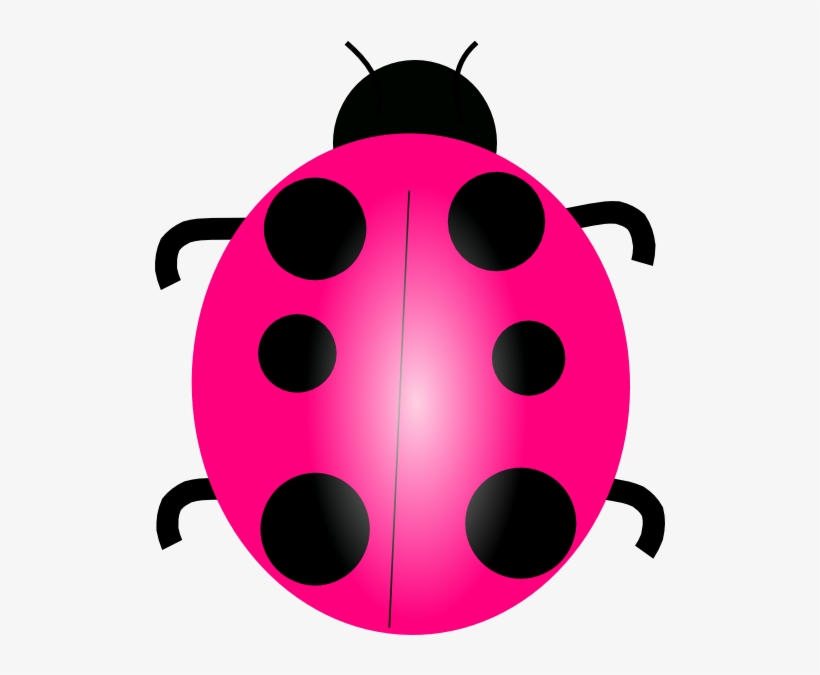 Pink Ladybug Clip Art At Clker Com Vector Clip Art - Pink Ladybug Png, transparent png #538660