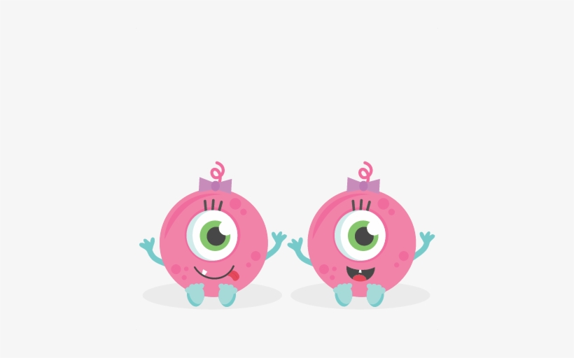 Twin Baby Girl Monsters Svg Scrapbook Cut File Cute - Monster Baby Png, transparent png #538852