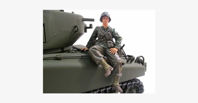 1/16 Figure Series Painted American Soldier Figure - Tanque Americano Da Segunda Guerra Mundial, transparent png #538854