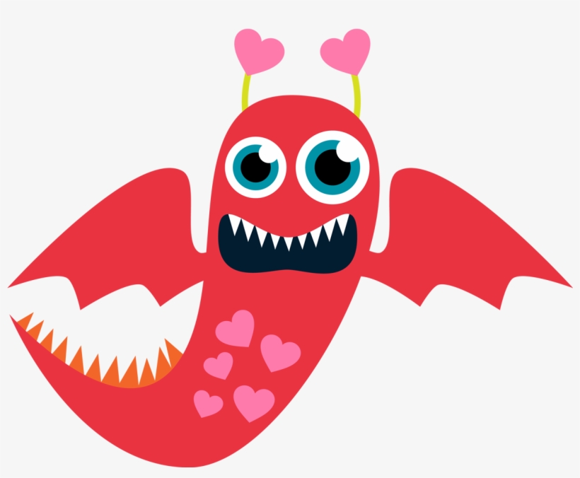 Monster Clipart Printable - Valentines Clip Art Monsters, transparent png #538889