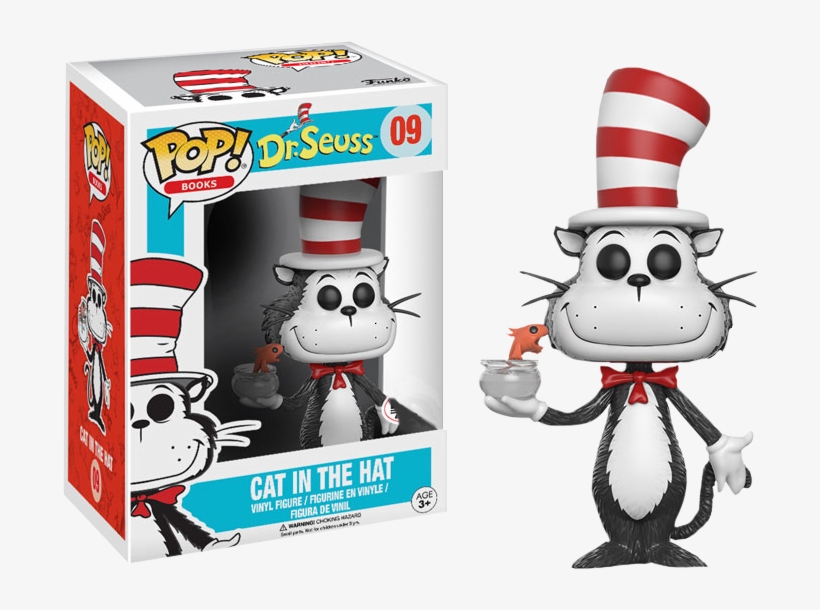 Cat In The Hat With Fish Bowl Pop Vinyl Figurine - Dr Seuss Pop Funko, transparent png #538982