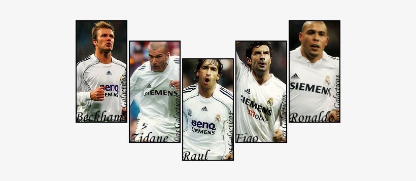 The Best Of The - Ronaldo Real Madrid Goal Celebration Double Matted, transparent png #539845