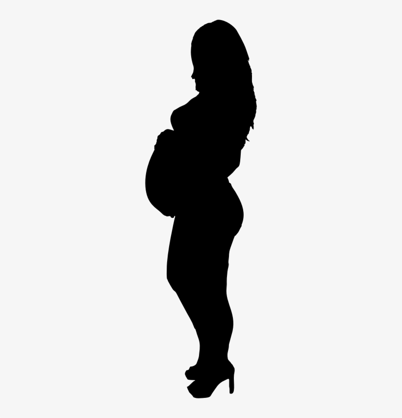 Medium Image - Pregnant Woman Silioette Pgn, transparent png #539964