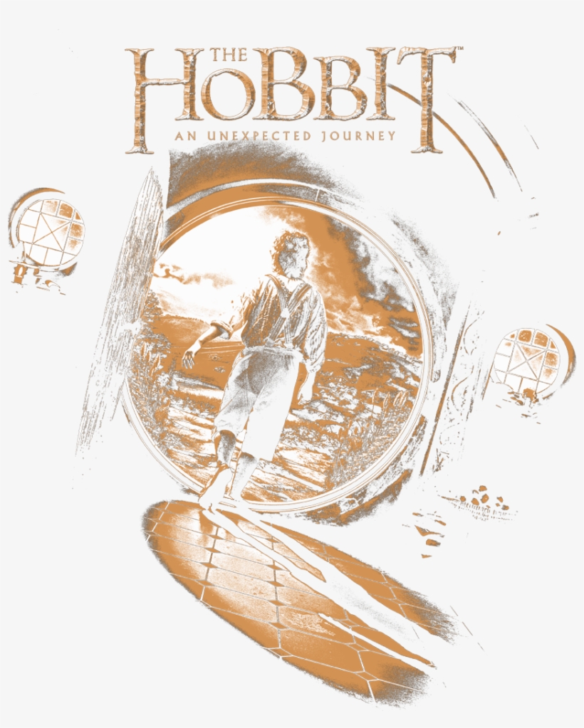 The Hobbit Hobbit Hole Men's Heather T-shirt - Home, transparent png #5300233