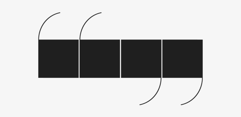 This Minimal, Modernist Take On Quotation Marks Fits, transparent png #5301440