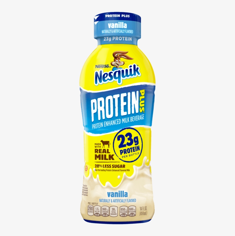 Nesquik® Protein Plus Vanilla - Nesquik Protein Plus Banana, transparent png #5301539