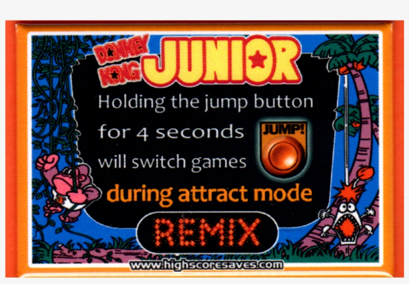 Donkey Kong Jr Remix Instruction Magnet - Donkey Kong Jr., transparent png #5303920
