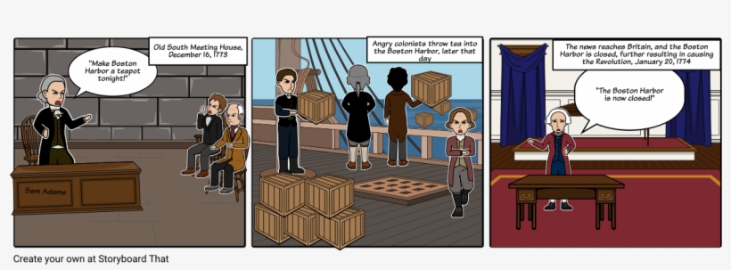 The Boston Tea Party - Cartoon, transparent png #5304106