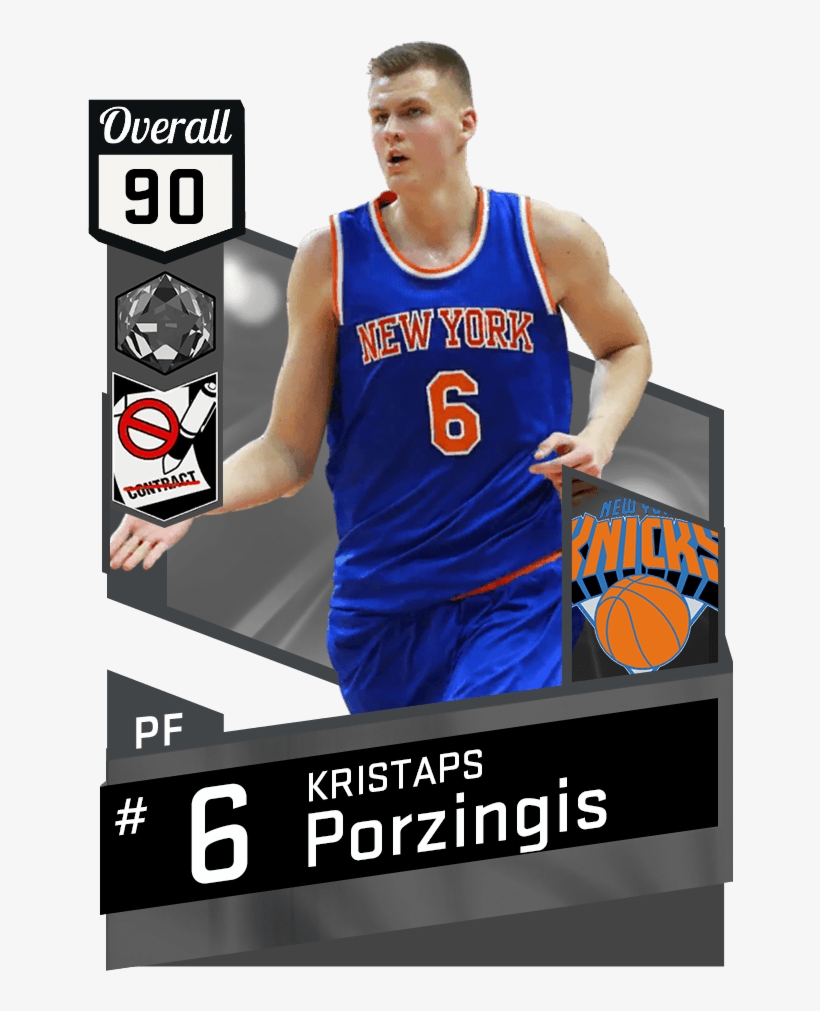 Kristaps Porzingis - Kristaps Porzingis Nba 2k17, transparent png #5306993