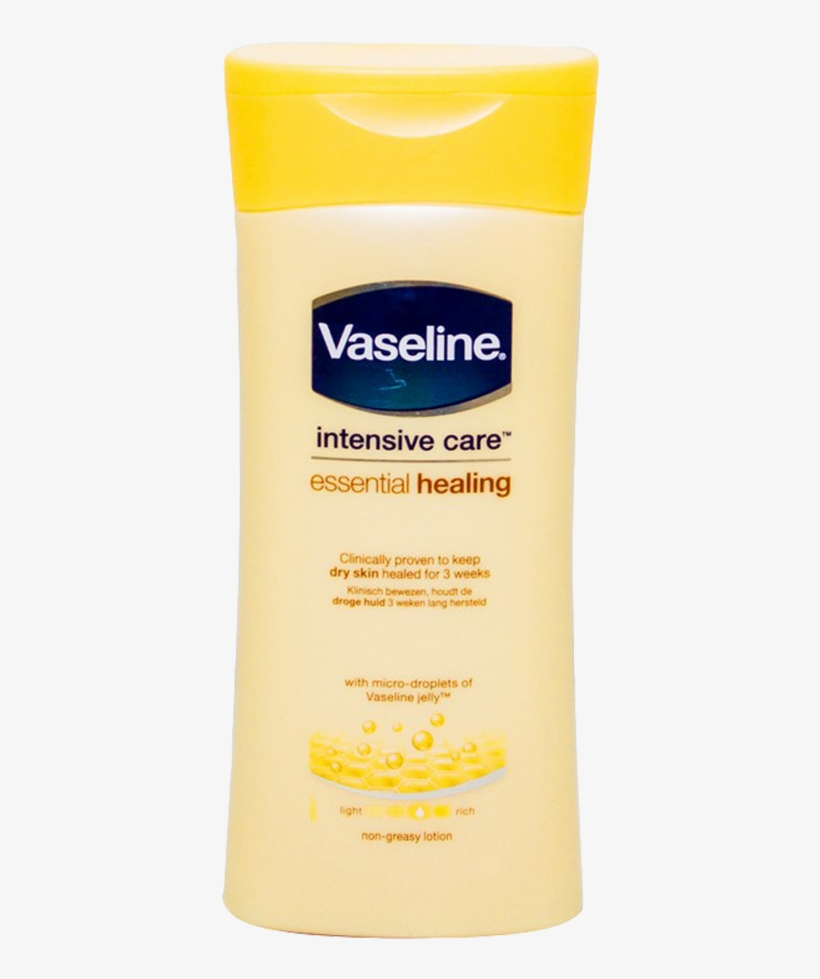 Vaseline Lotion Intensive Care Essential Healing 200 - Vaseline Intensive Care Essential Healing Lotion 200ml, transparent png #5308077