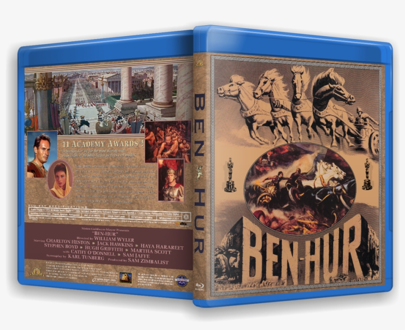 This Image Has Been Resized - Ben Hur Blu Ray Cover Custom, transparent png #5308773
