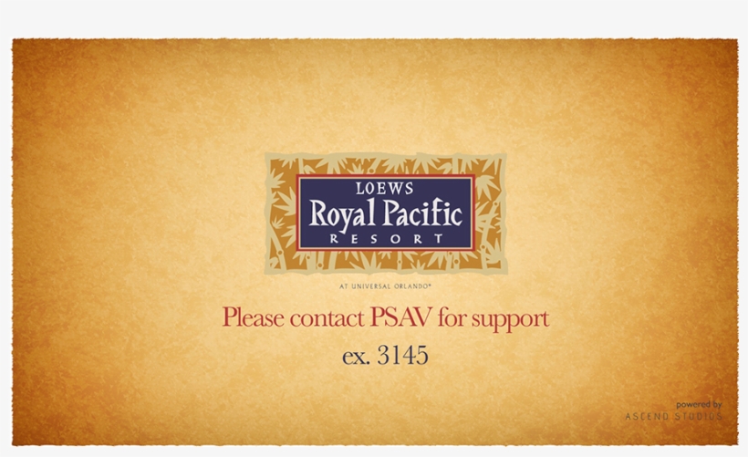 Ascend Studios Loews Royal Pacific Resort Audio / Video - Label, transparent png #5309628