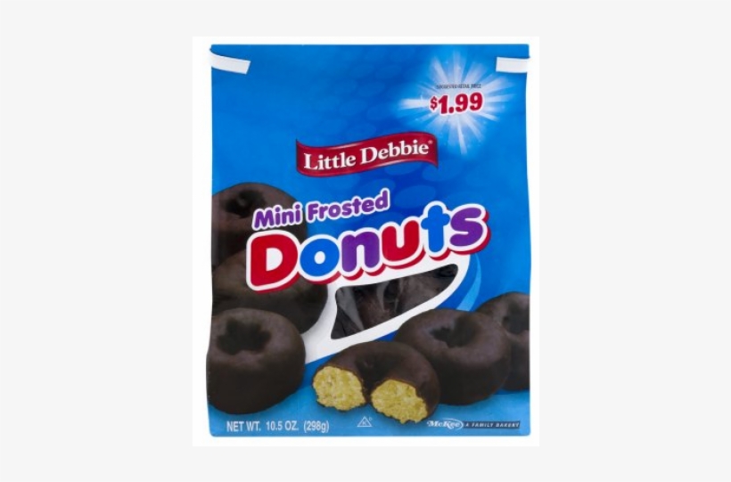 Little Debbie Mini Frosted Donuts - Little Debbie Mini Frosted Donuts - 10.5 Oz Bag, transparent png #5309633