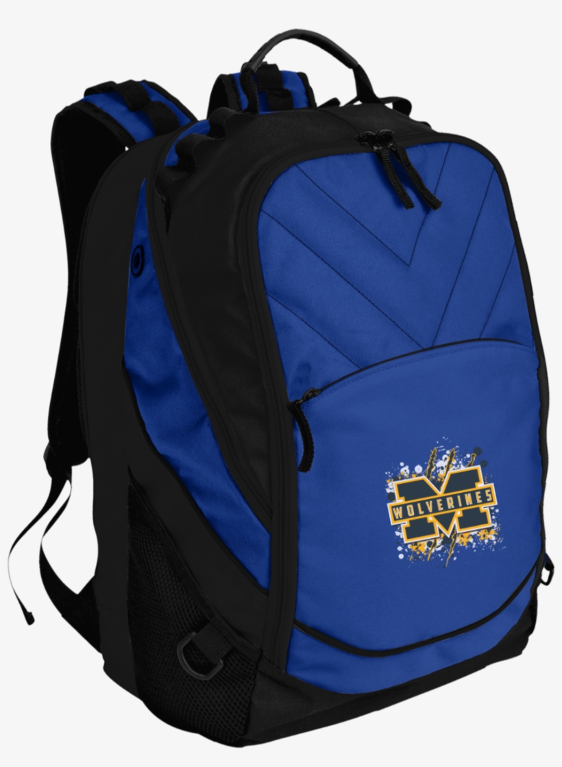 Michigan Wolverines Splatter Logo Embroidered Laptop - Broad Bay Best Baylor University Backpack Laptop Computer, transparent png #5311722