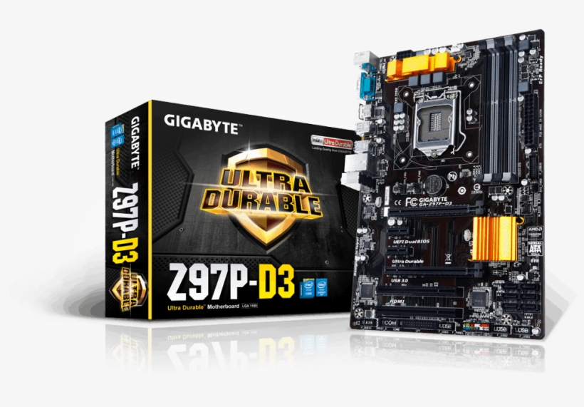 Ga Z97p D3 - Gigabyte Ga-z97p-d3 Atx Motherboard - Lga1150 Socket, transparent png #5312583
