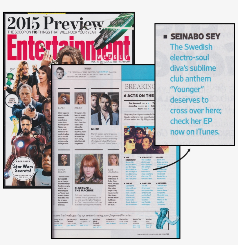Entertainment Weekly - Seinabo Sey, transparent png #5312968
