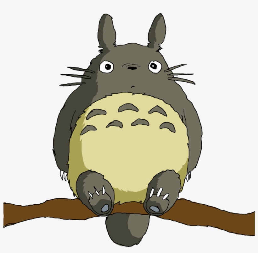 Example Of Largest Grey Totoro Studio Ghibli Png Free Transparent