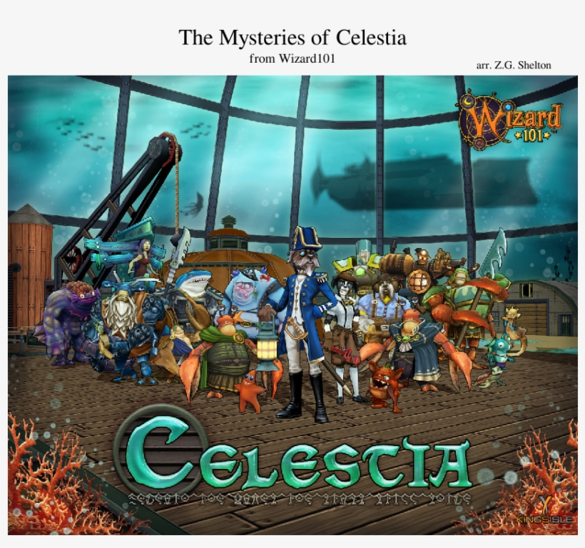 Print - Celestia Wizard101, transparent png #5315296