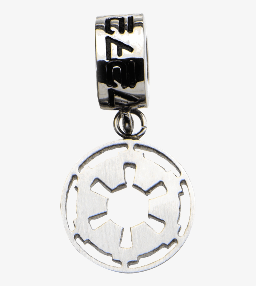 Galactic Empire Stainless Steel Dangle Charm - Stainless Steel Star Wars Galactic Empire Symbol Dangle, transparent png #5315298
