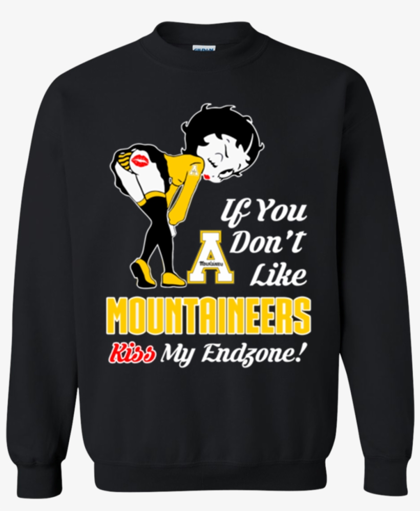 Betty Boop Appalachian State Mountaineers T Shirts - T Shirts Hoodies Sweatshirts If You Don't Like Kiss, transparent png #5316081