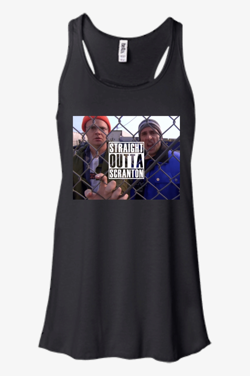 Straight Outta Scranton Shirt, Long Sleeve, Sweater - Run For Ice Cream Tank Top, Exercise Tank Top, Funny, transparent png #5317588