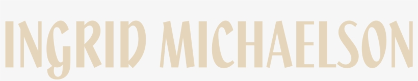 Ingrid Michaelson Logo, transparent png #5317764