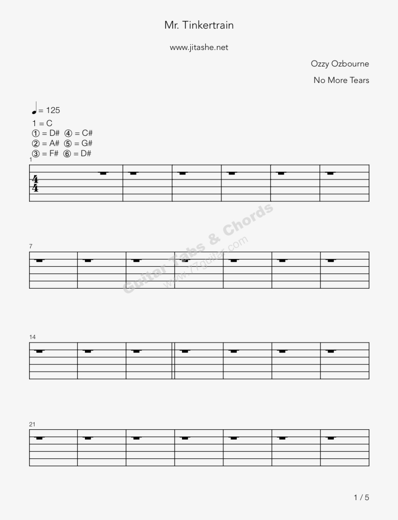 ozzy osbourne mr tinkertrain tab