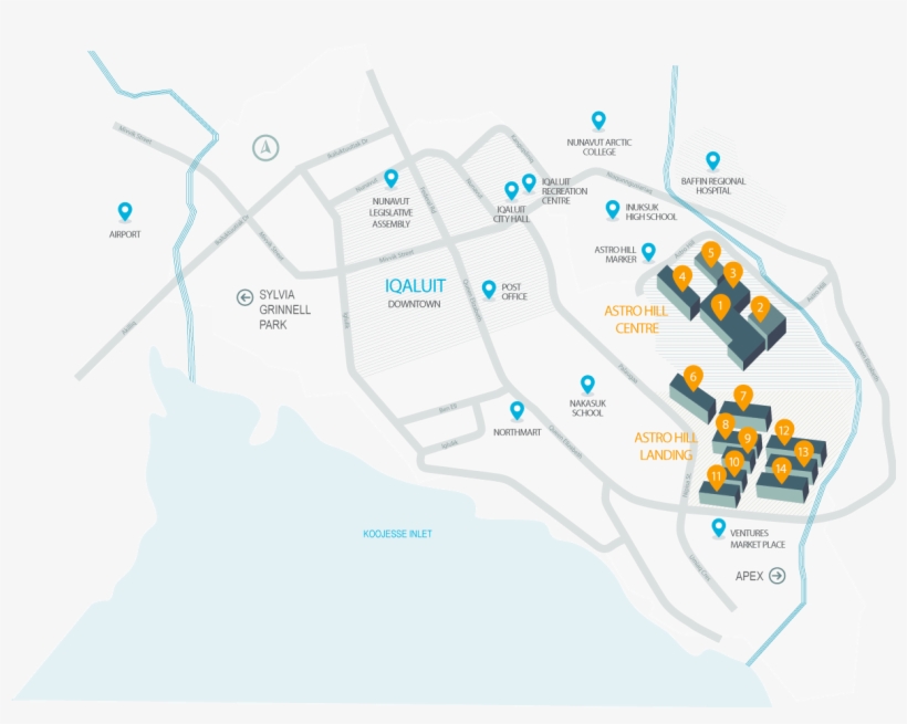 Detailed Map Of Astro Hill - Astro Hill, transparent png #5319011