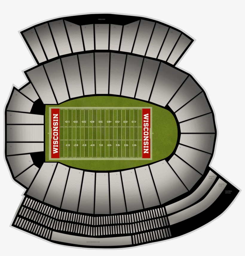Nebraska Football At Wisconsin Football At Camp Randall - Camp Randall Stadium, transparent png #5319534