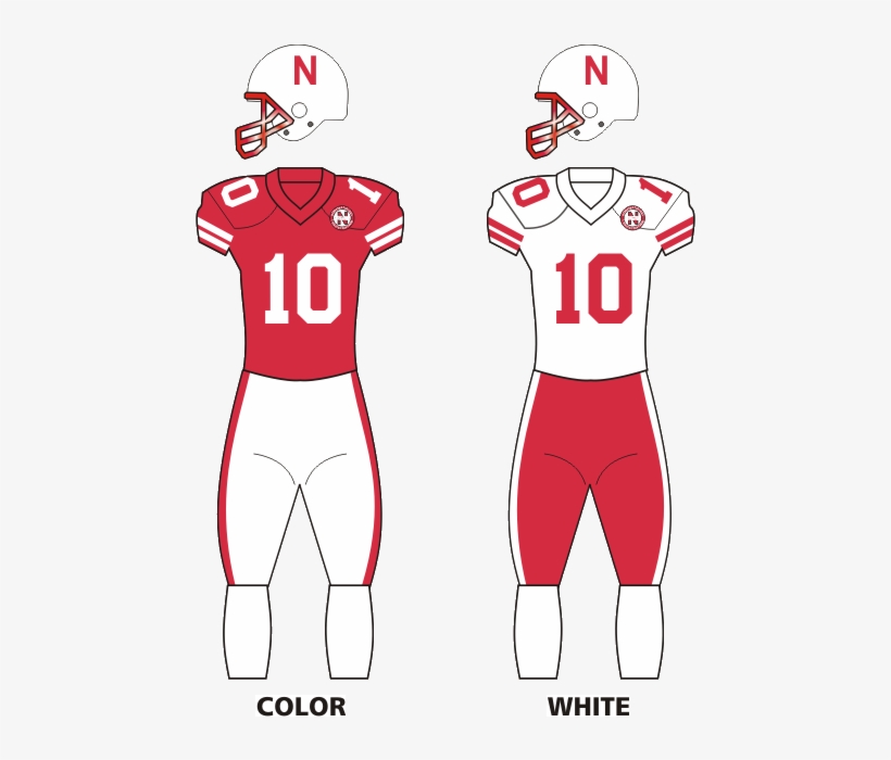 Nebr Cornhuskers Unif - Nebraska Cornhuskers Football Uniforms, transparent png #5319880