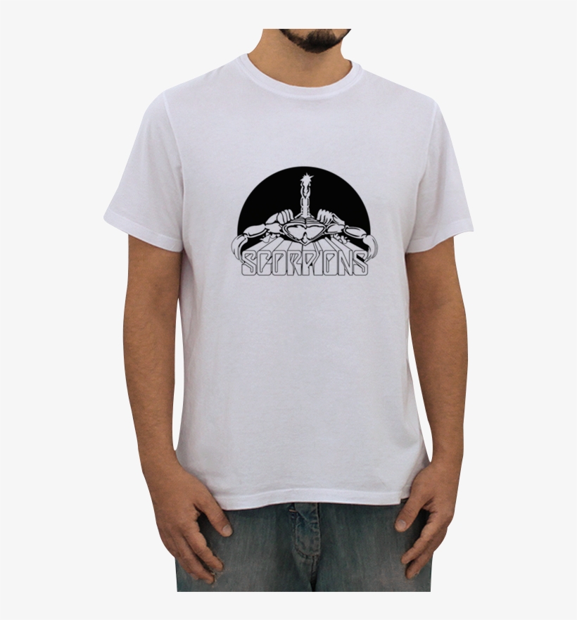 Camiseta Camiseta Scorpions De C4ssicos Do Rockna - Drawing, transparent png #5323160