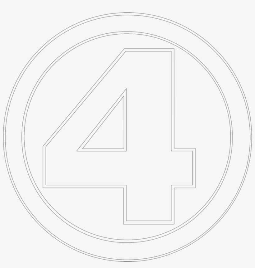 Fantastic Four Symbol Outline By Mr-droy, transparent png #5323739