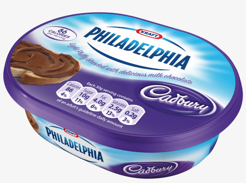 Introducing Philadelphia With Cadbury - Philadelphia And Chocolate Spread, transparent png #5325112