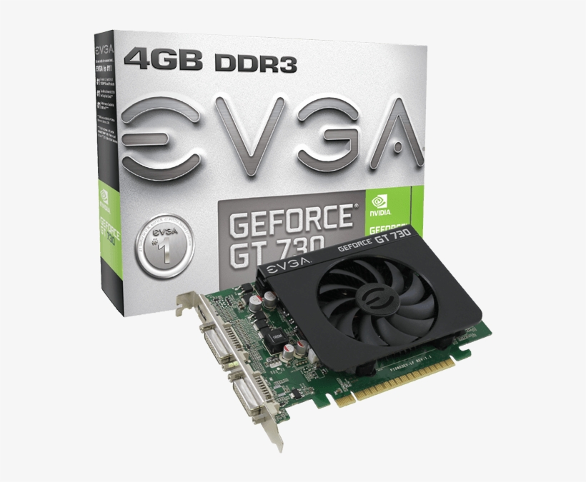 Evga 04g P3 2739 Kr Geforce Gt 730 4gb - Evga Gt 730 4gb Ddr3, transparent png #5325113