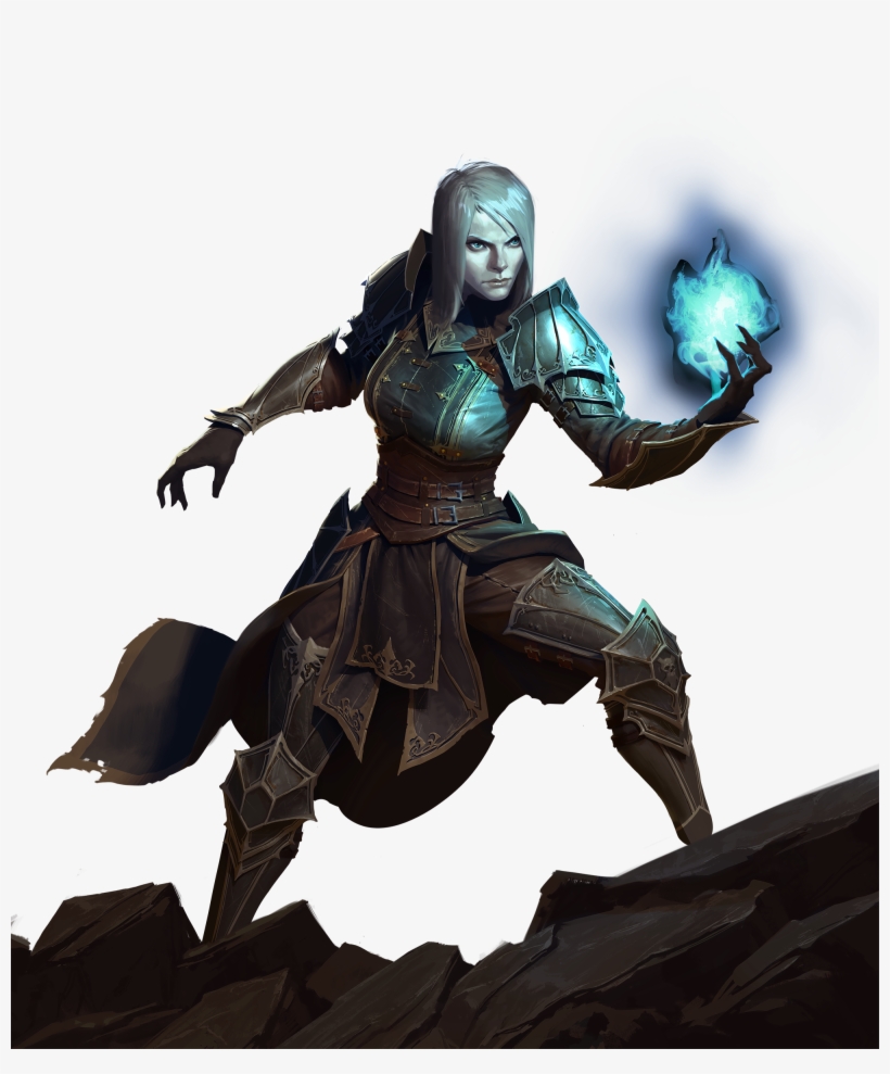 Female Necro - Diablo 3 Female Necromancer, transparent png #5326019