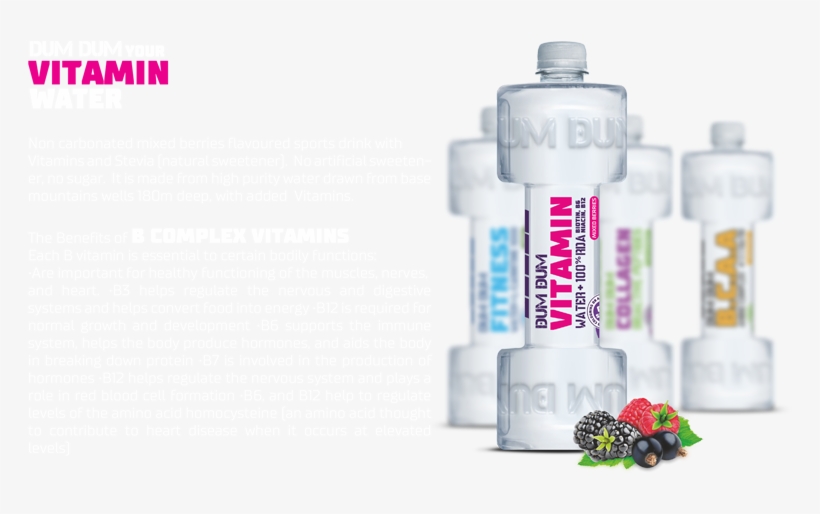 Dum Dum Vitamin Water - Dumdum Fitness Mint 710ml (kartonové Balení : 6 Ks), transparent png #5331047