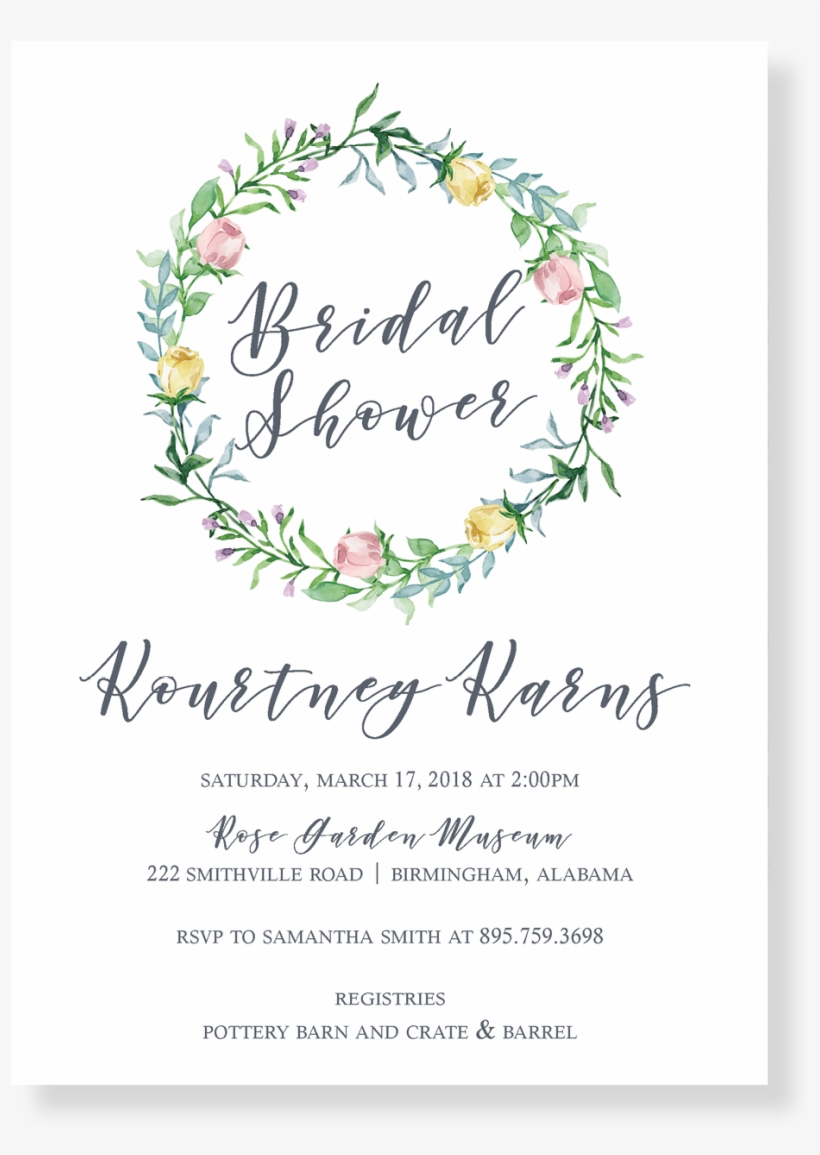 Kourtney Bridal Shower Invitation Shower Invitations16, transparent png #5331460