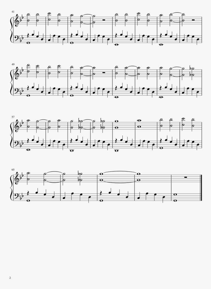 La La Song Sheet Music Composed By American Horror - Dirtmouth, transparent png #5332188