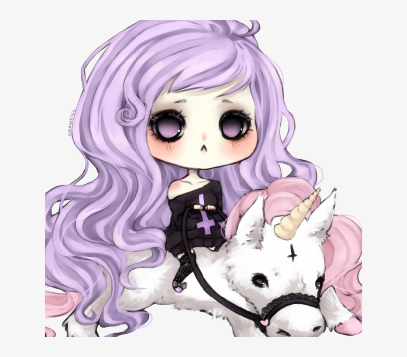 @lilwallflow3r - Dessin Fille Pastel Goth, transparent png #5332283
